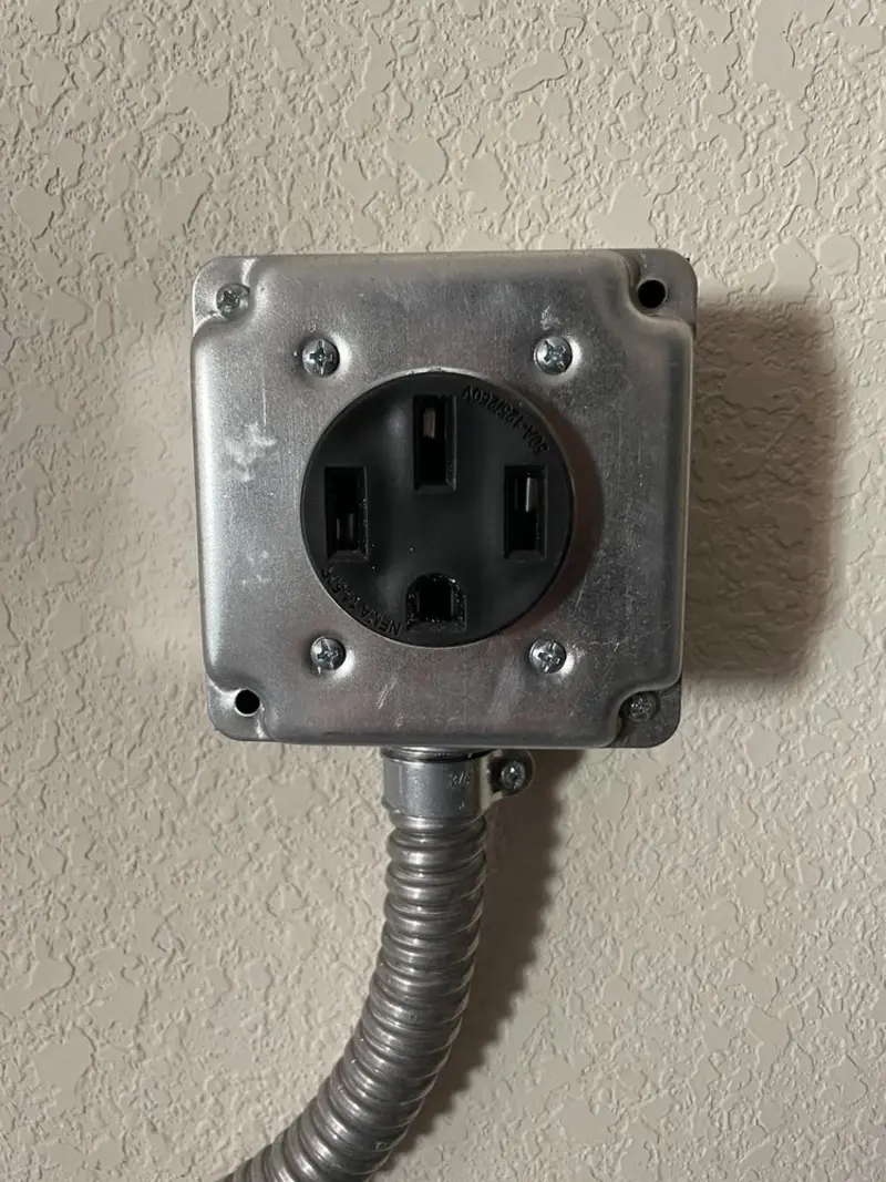 NEMA 14-50 outlet installed for Smart Home Electrical in Kingman
